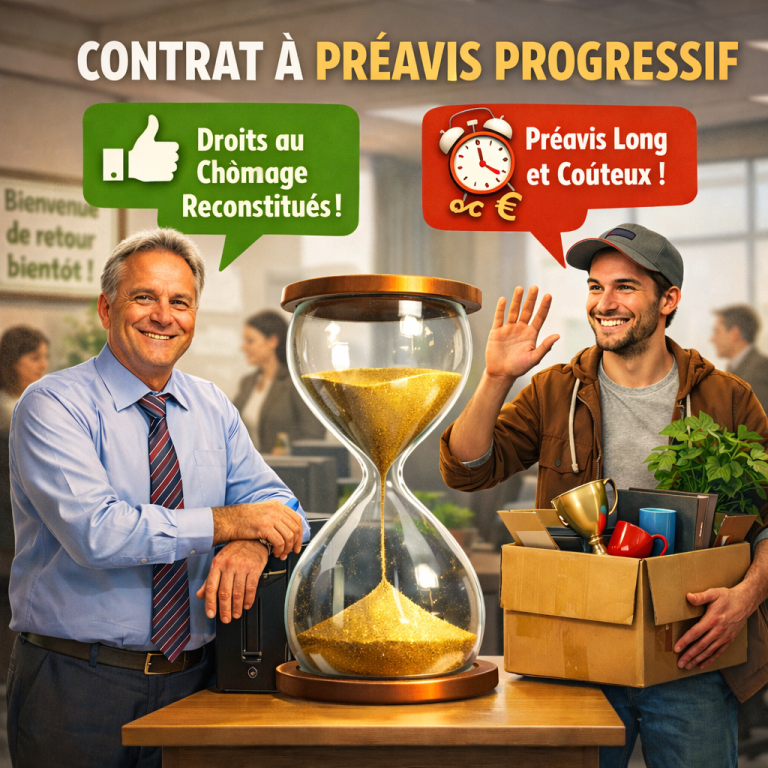Le contrat de travail à préavis progressif